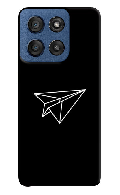 Paper Plane White Moto Edge 60 Stylus Back Cover