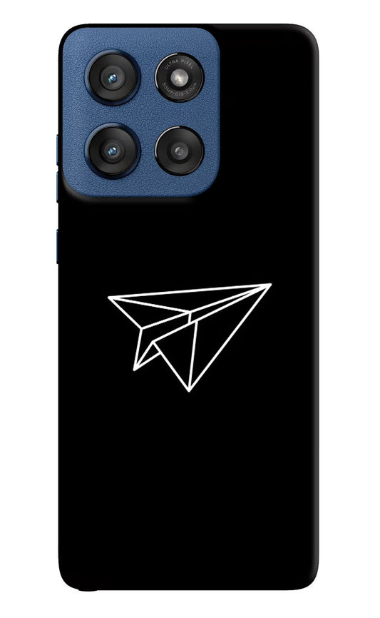 Paper Plane White Moto Edge 60 Stylus Back Cover