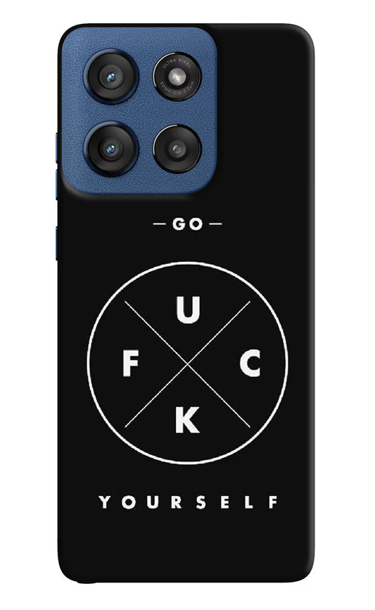 Go Fuck Yourself Moto Edge 60 Stylus Back Cover