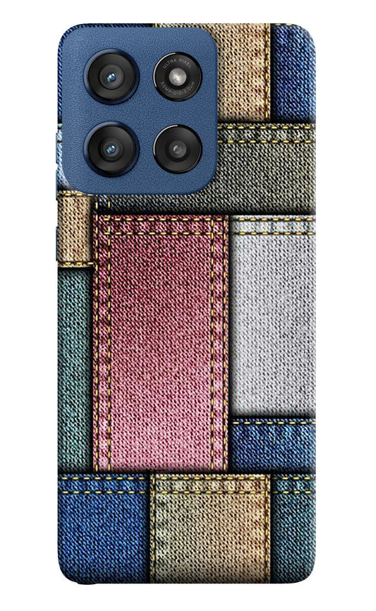 Multicolor Jeans Moto Edge 60 Stylus Back Cover