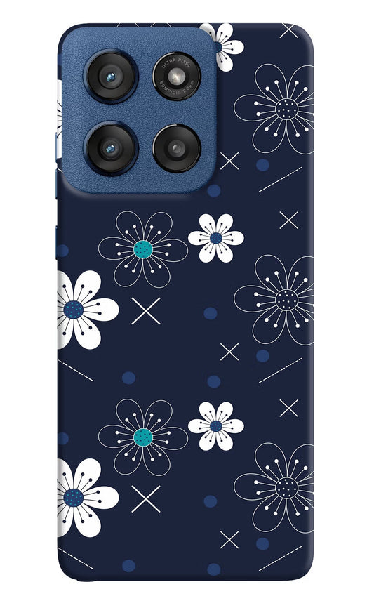Flowers Moto Edge 60 Stylus Back Cover