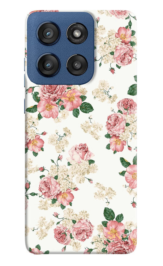 Flowers Moto Edge 60 Stylus Back Cover