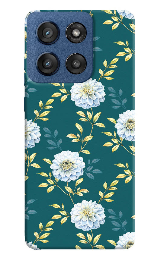 Flowers Moto Edge 60 Stylus Back Cover