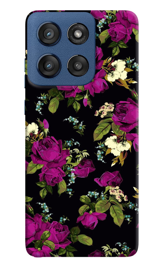 Flowers Moto Edge 60 Stylus Back Cover