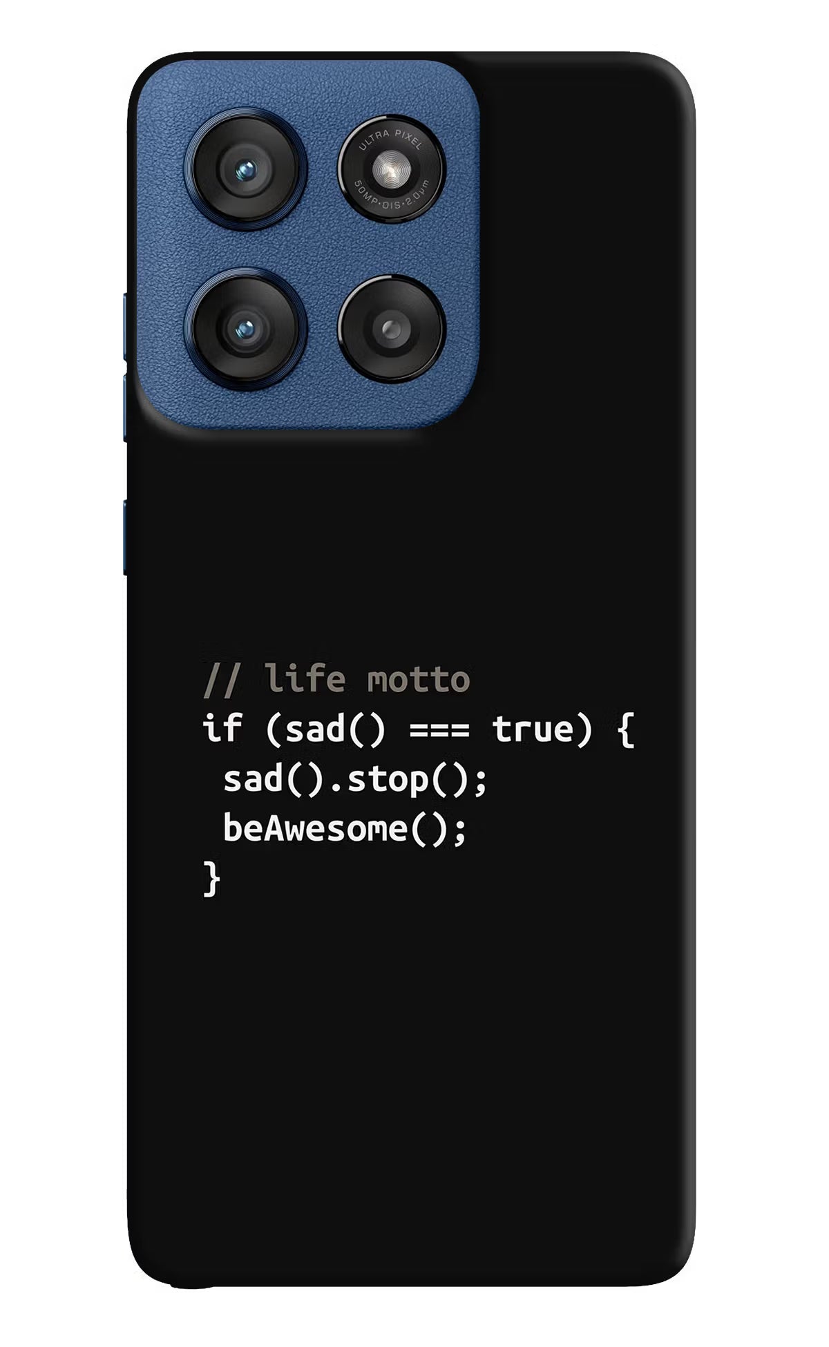 Life Motto Code Moto Edge 60 Stylus Back Cover