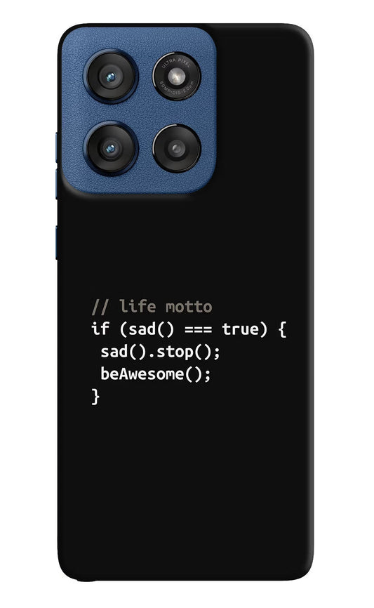 Life Motto Code Moto Edge 60 Stylus Back Cover