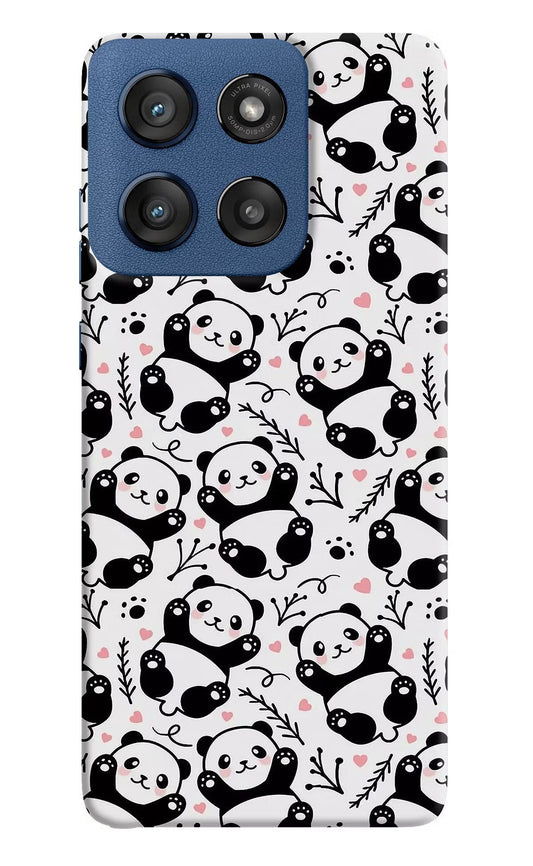 Cute Panda Moto Edge 60 Stylus Back Cover