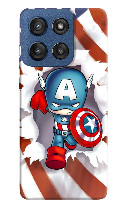 Captain America Moto Edge 60 Stylus Back Cover
