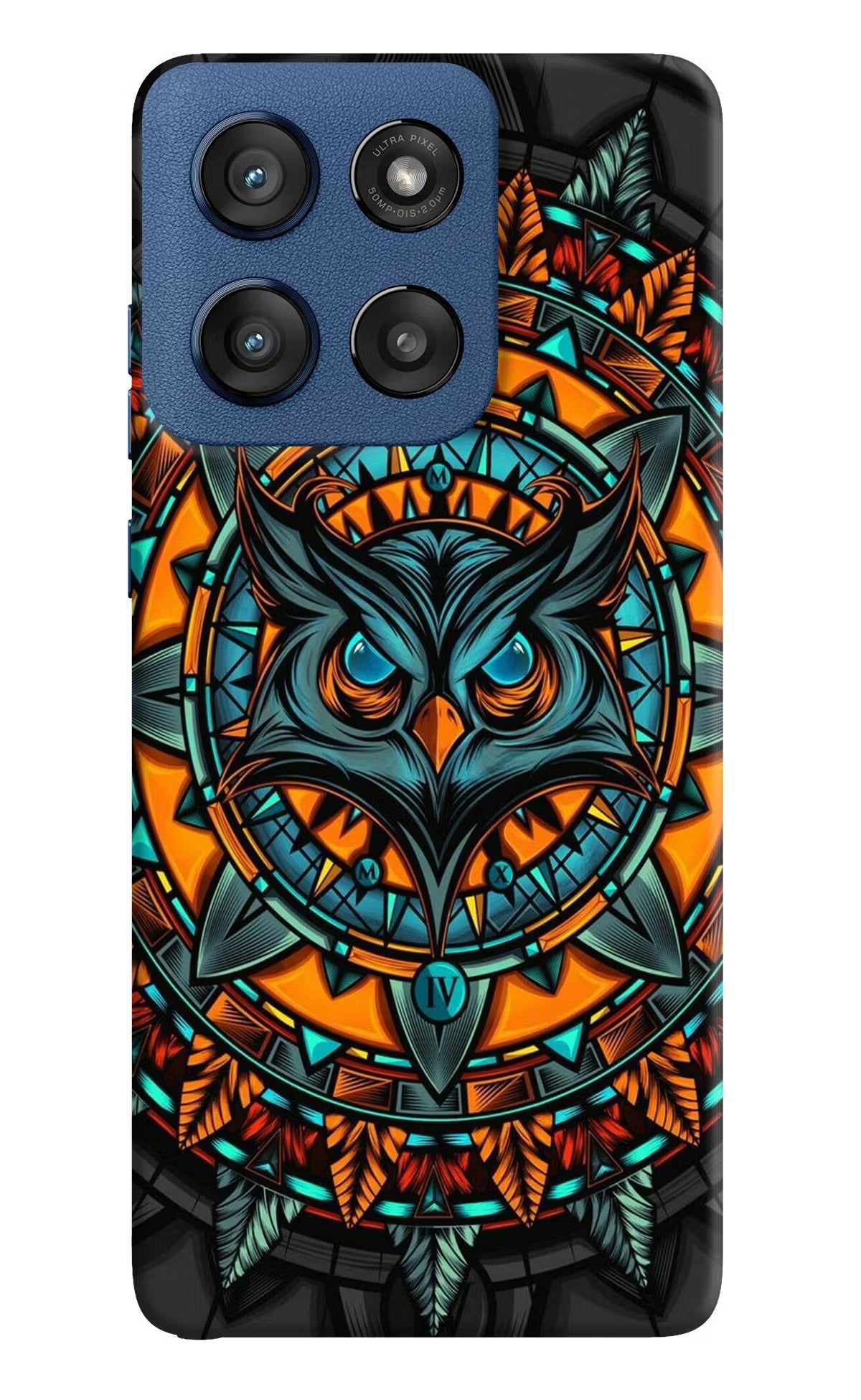 Angry Owl Art Moto Edge 60 Stylus Back Cover
