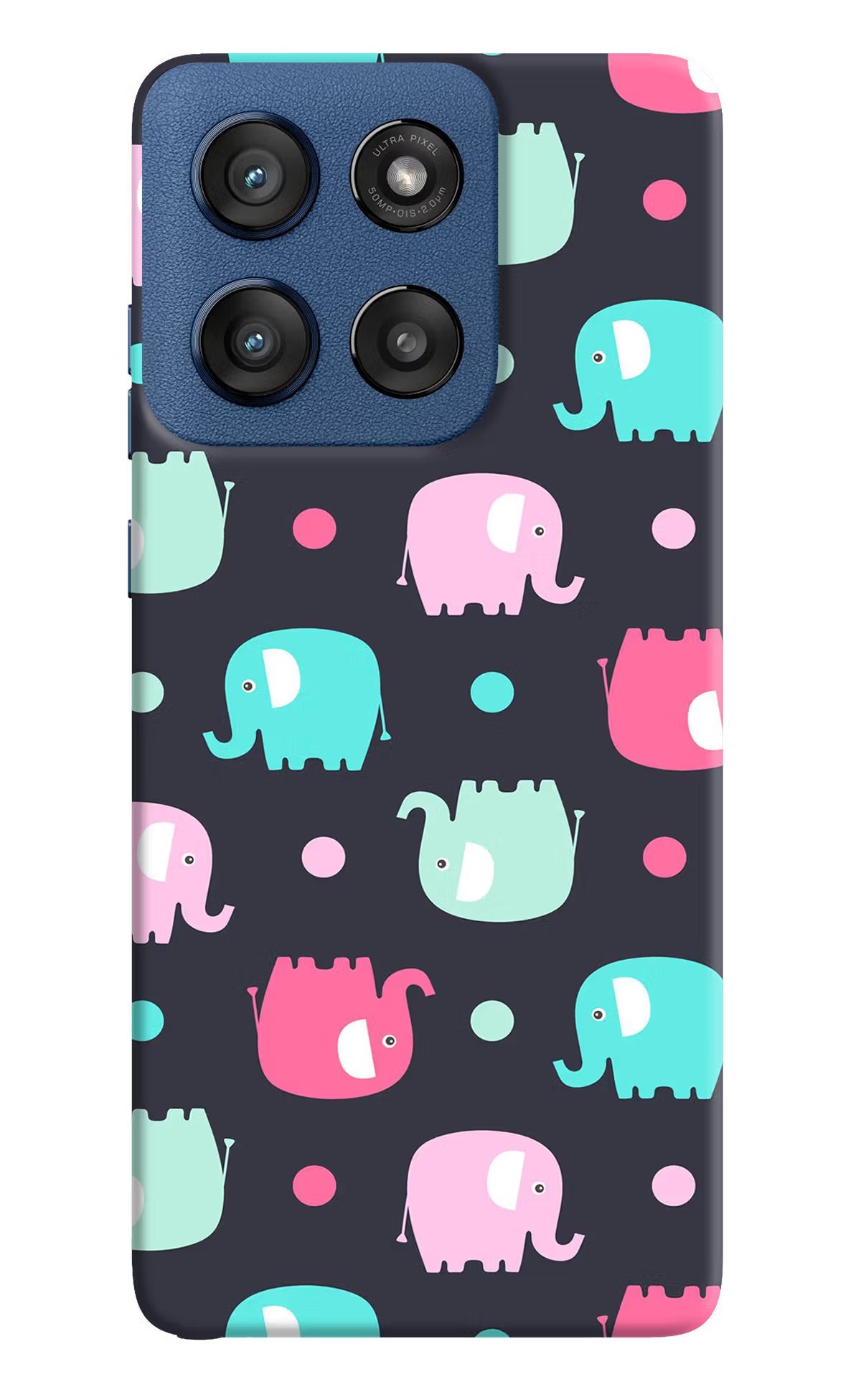 Elephants Moto Edge 60 Stylus Back Cover