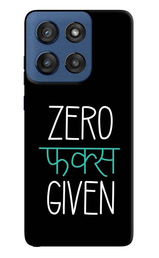 Zero Fucks Given Moto Edge 60 Stylus Back Cover