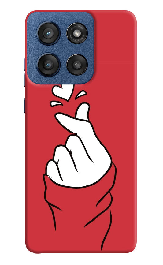 Korean Love Sign Moto Edge 60 Stylus Back Cover