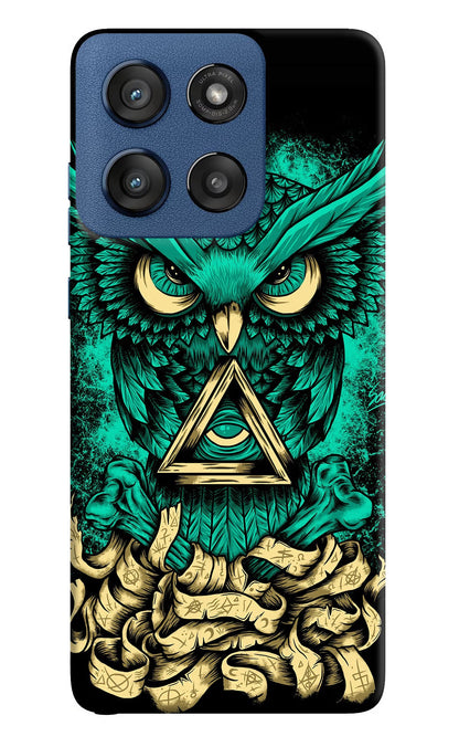 Green Owl Moto Edge 60 Stylus Back Cover