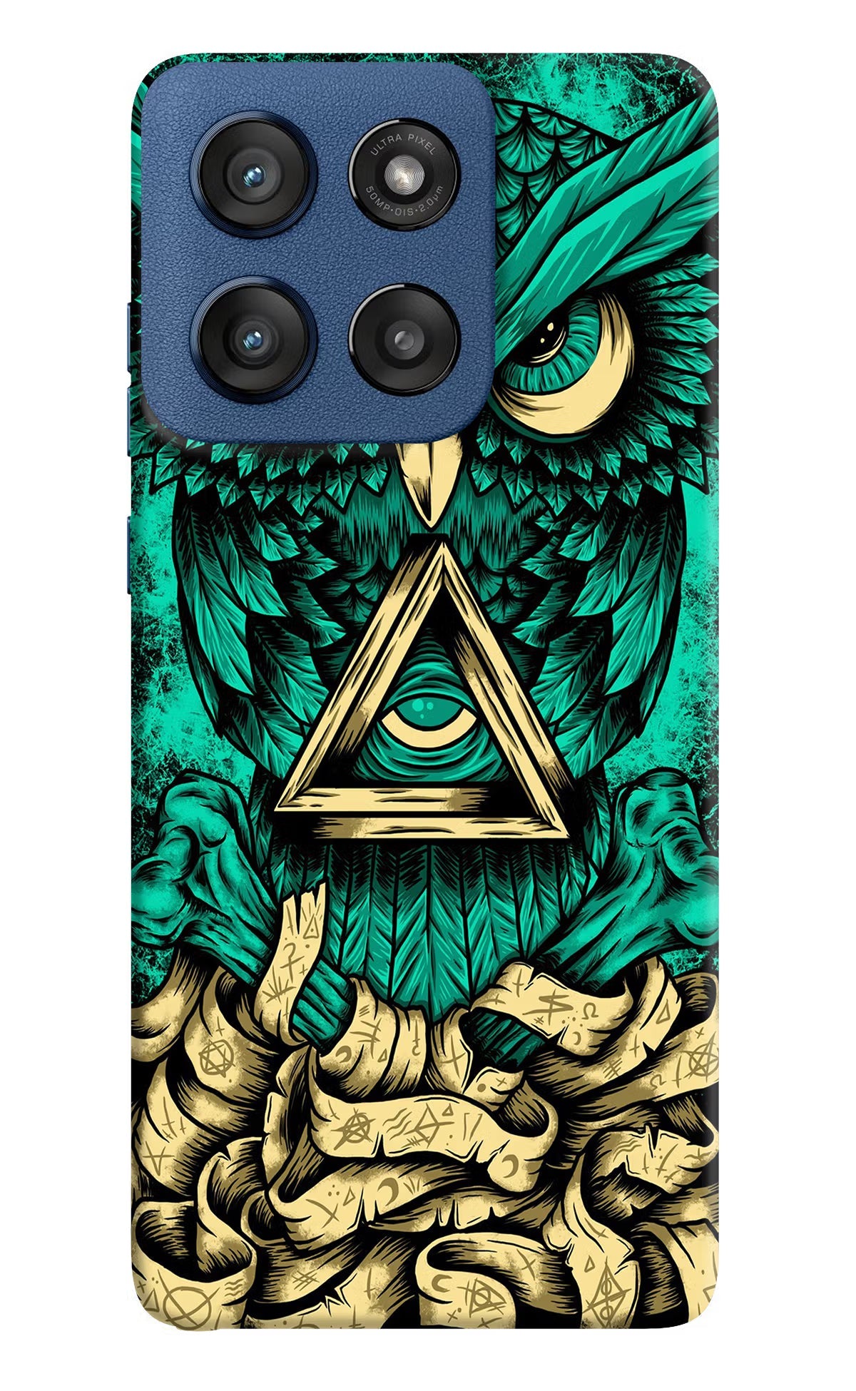 Green Owl Moto Edge 60 Stylus Back Cover