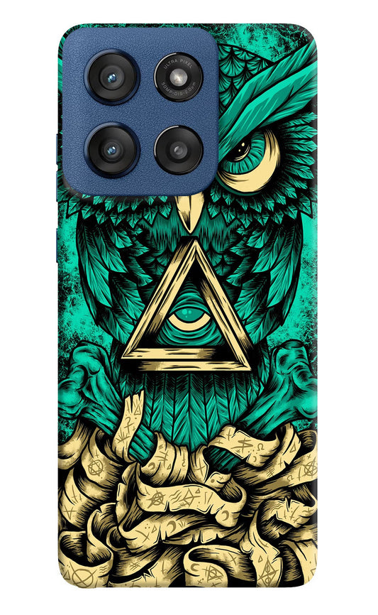 Green Owl Moto Edge 60 Stylus Back Cover