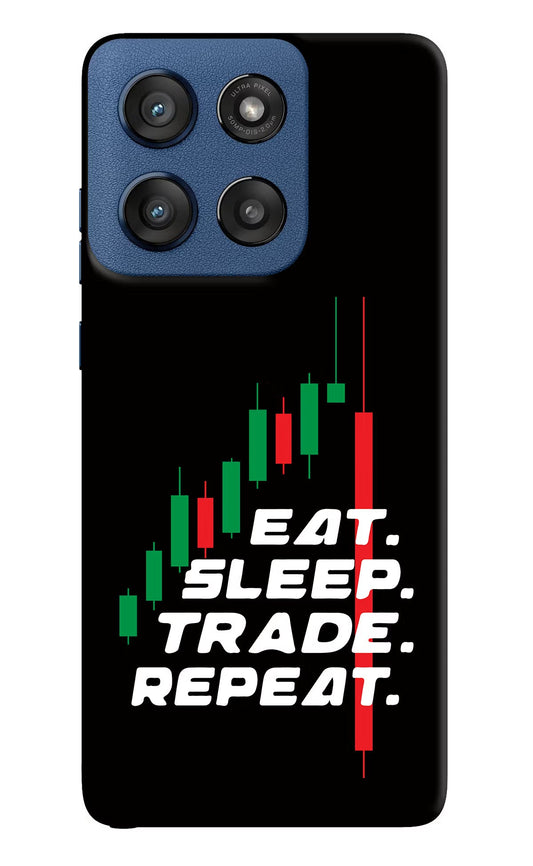 Eat Sleep Trade Repeat Moto Edge 60 Stylus Back Cover