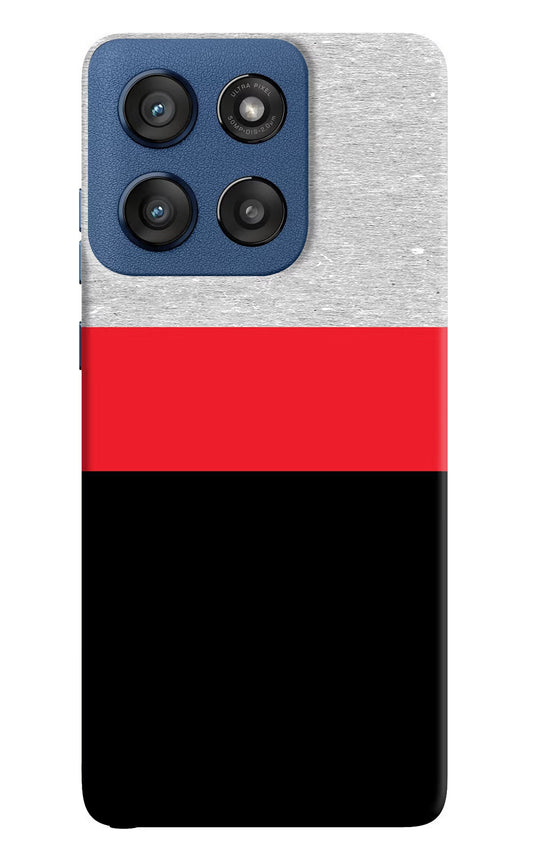 Tri Color Pattern Moto Edge 60 Stylus Back Cover