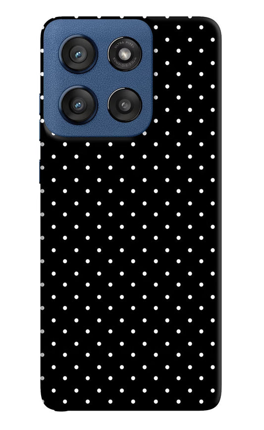 White Dots Moto Edge 60 Stylus Back Cover
