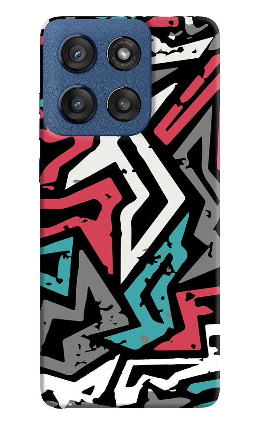 Geometric Graffiti Moto Edge 60 Stylus Back Cover