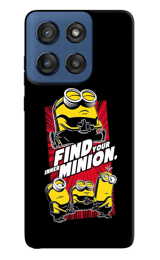 Find your inner Minion Moto Edge 60 Stylus Back Cover
