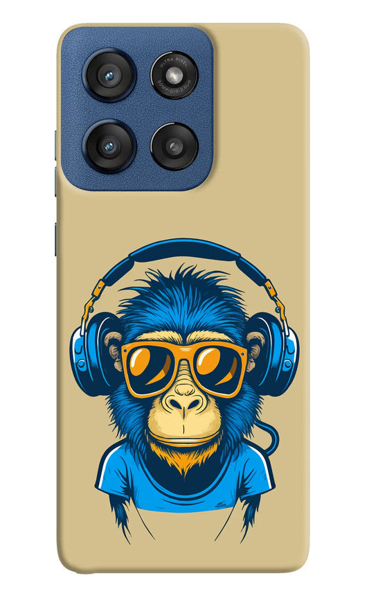Monkey Headphone Moto Edge 60 Stylus Back Cover