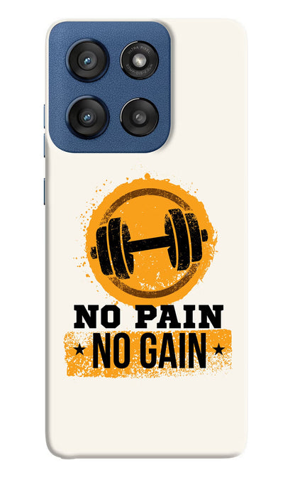 No Pain No Gain Moto Edge 60 Stylus Back Cover