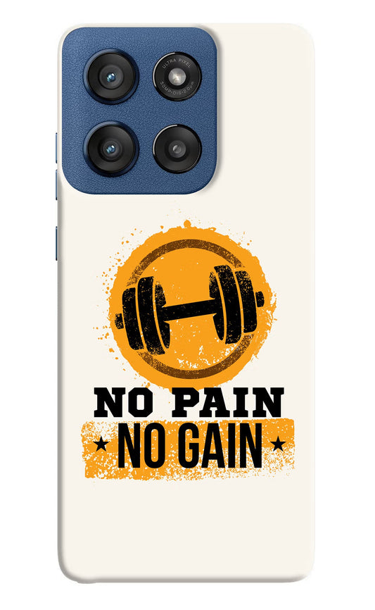 No Pain No Gain Moto Edge 60 Stylus Back Cover