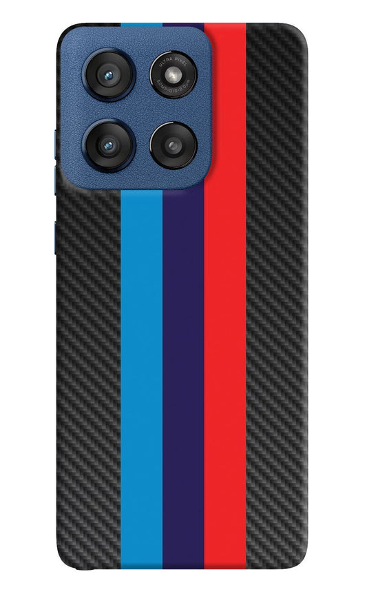 BMW Stripes Pattern Moto Edge 60 Stylus Back Cover