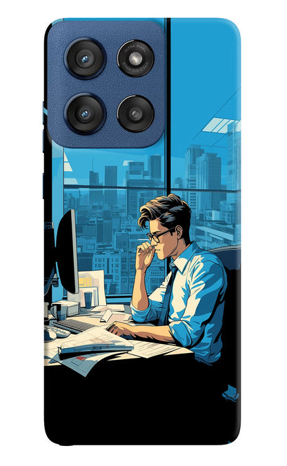 Focused Hustler (AI Generated) Moto Edge 60 Stylus Back Cover