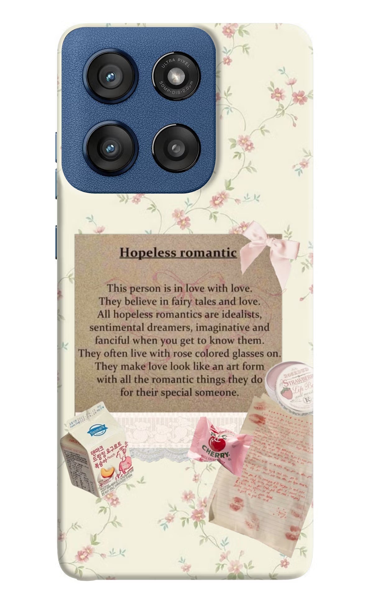 Hopeless Romantic Moto Edge 60 Stylus Back Cover