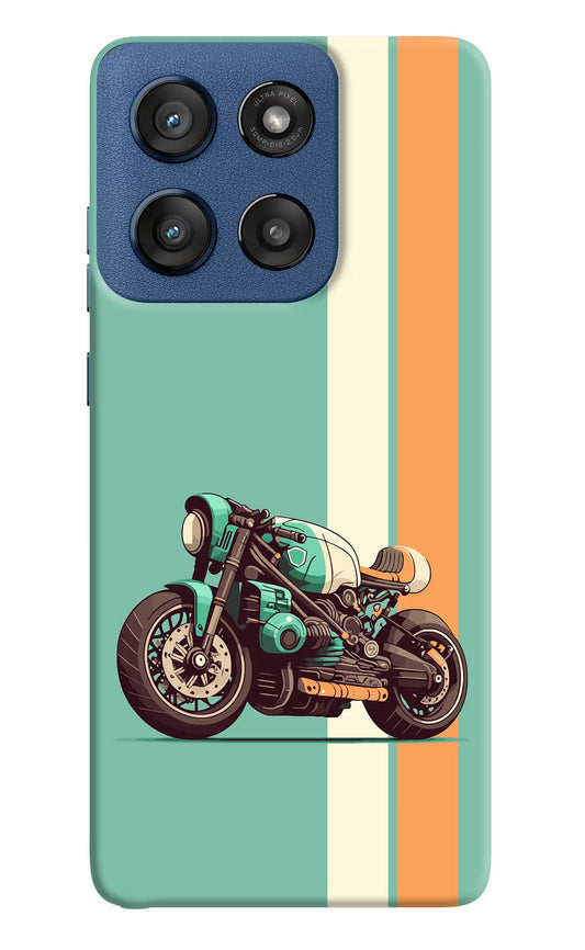 Striped Moto Drift Moto Edge 60 Stylus Back Cover