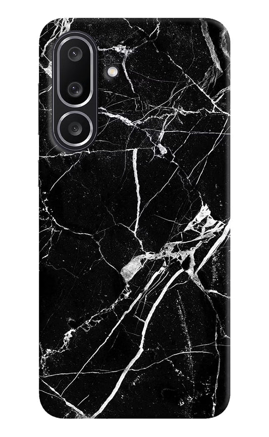 Black Marble Pattern Samsung M56 5G Back Cover