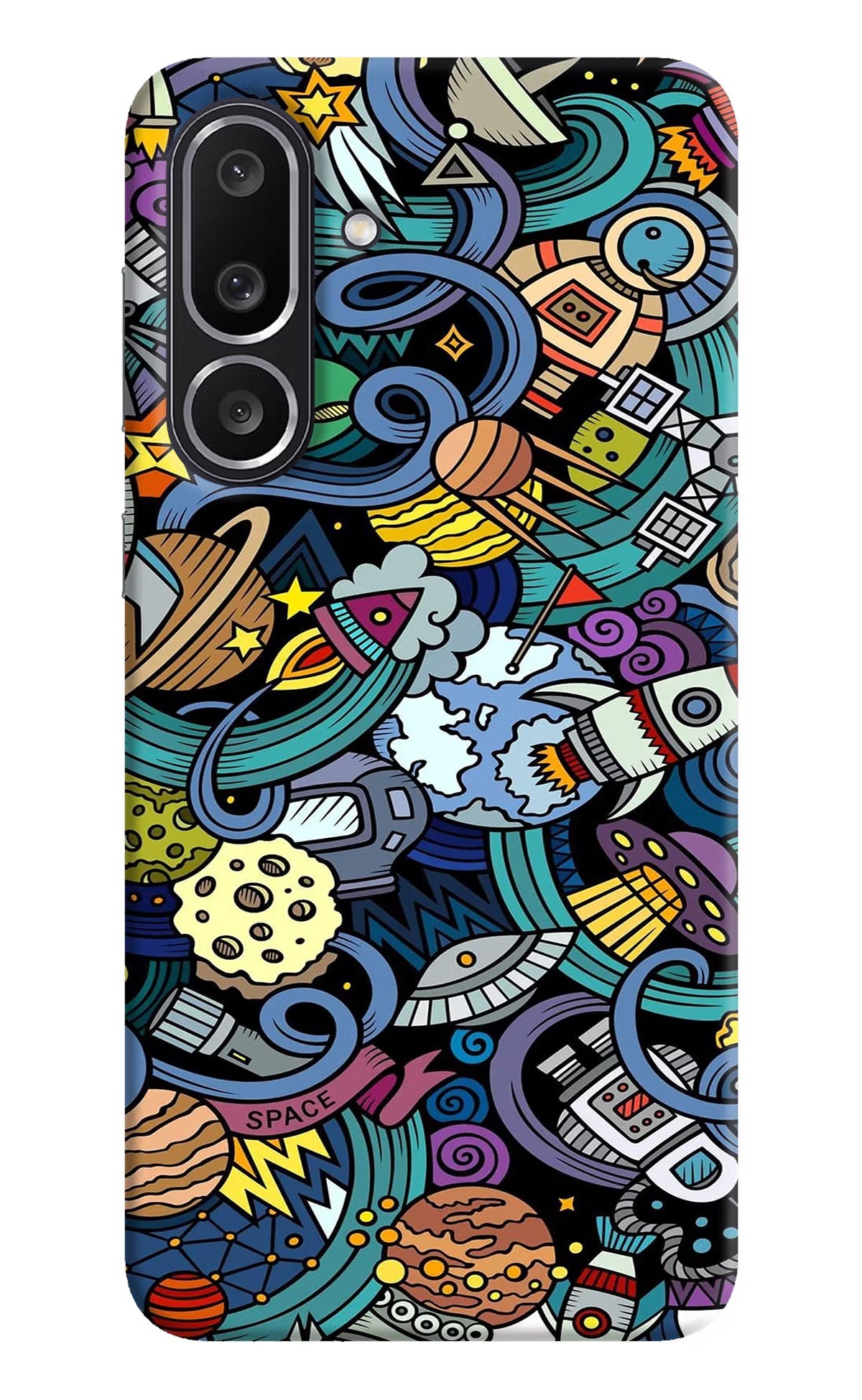 Space Abstract Samsung M56 5G Back Cover