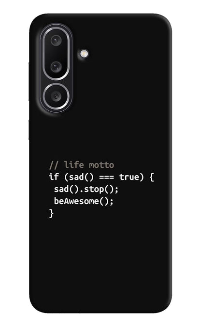 Life Motto Code Samsung M56 5G Back Cover