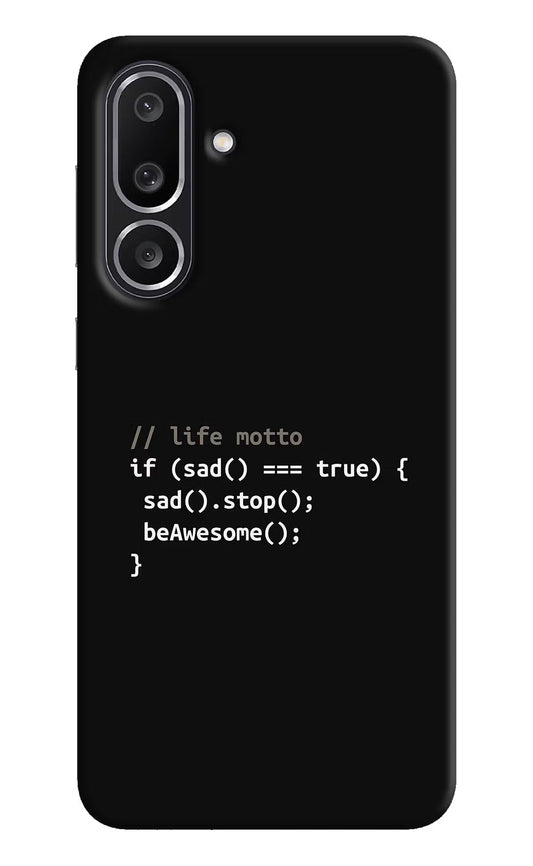 Life Motto Code Samsung M56 5G Back Cover