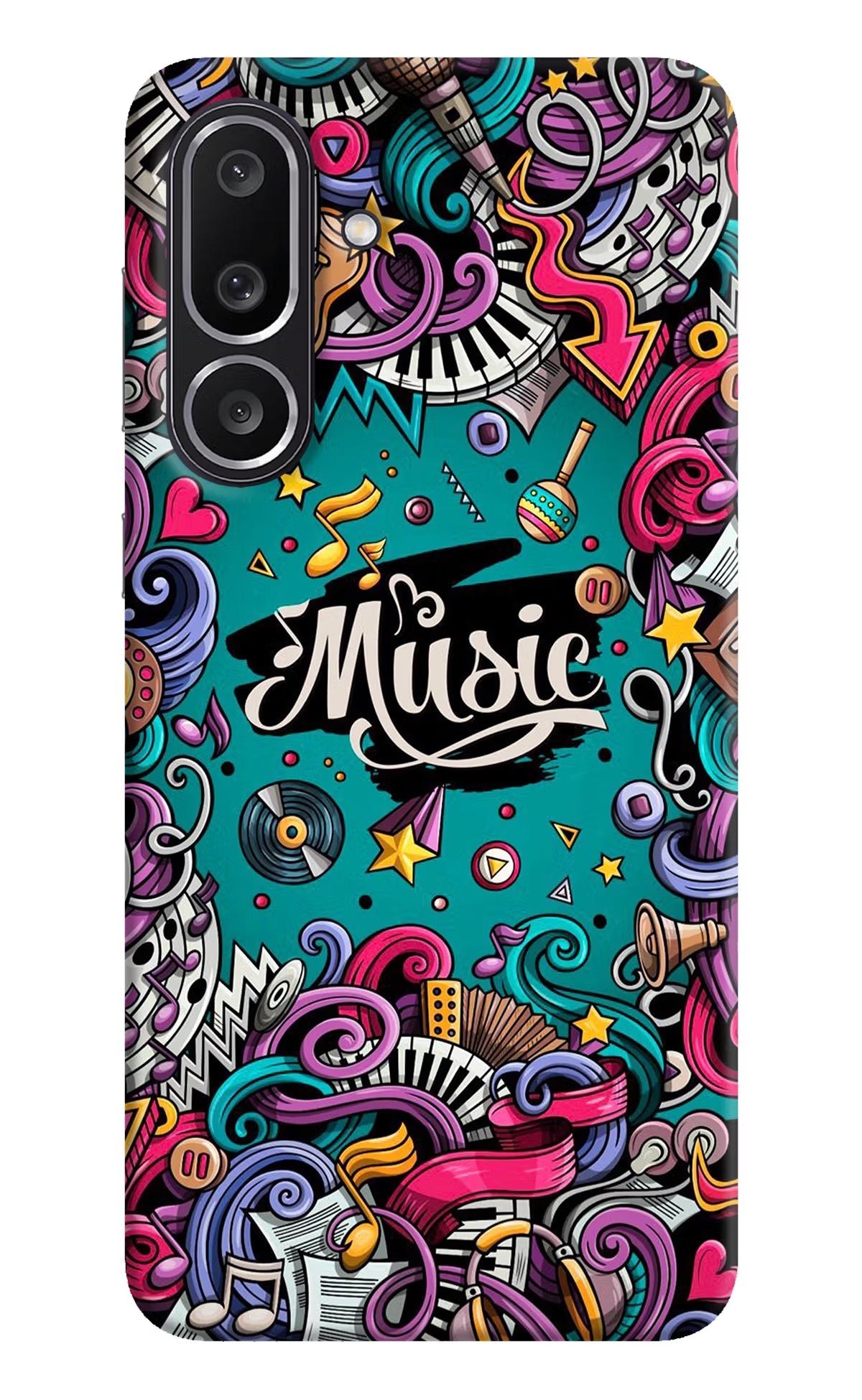 Music Graffiti Samsung M56 5G Back Cover