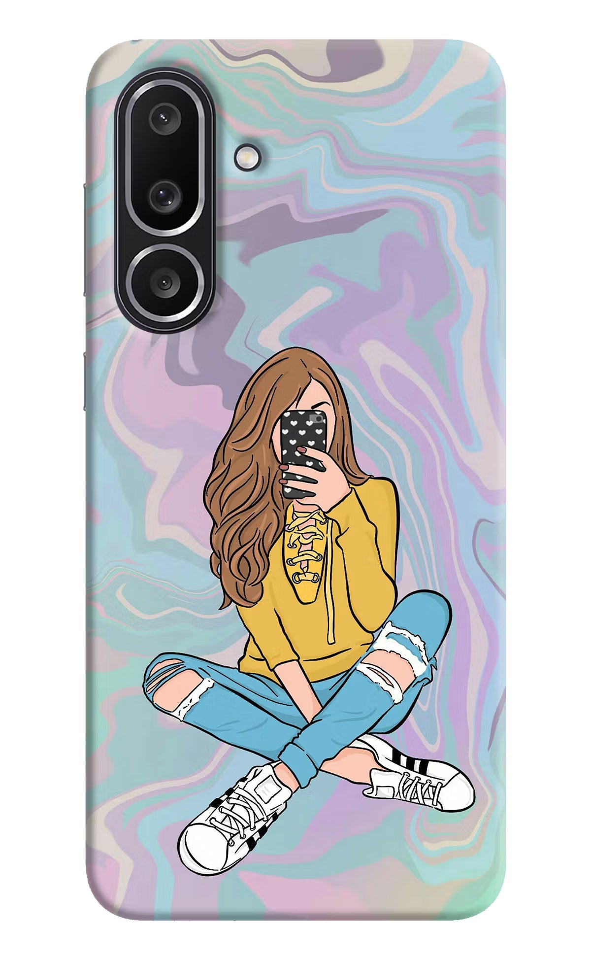 Selfie Girl Samsung M56 5G Back Cover