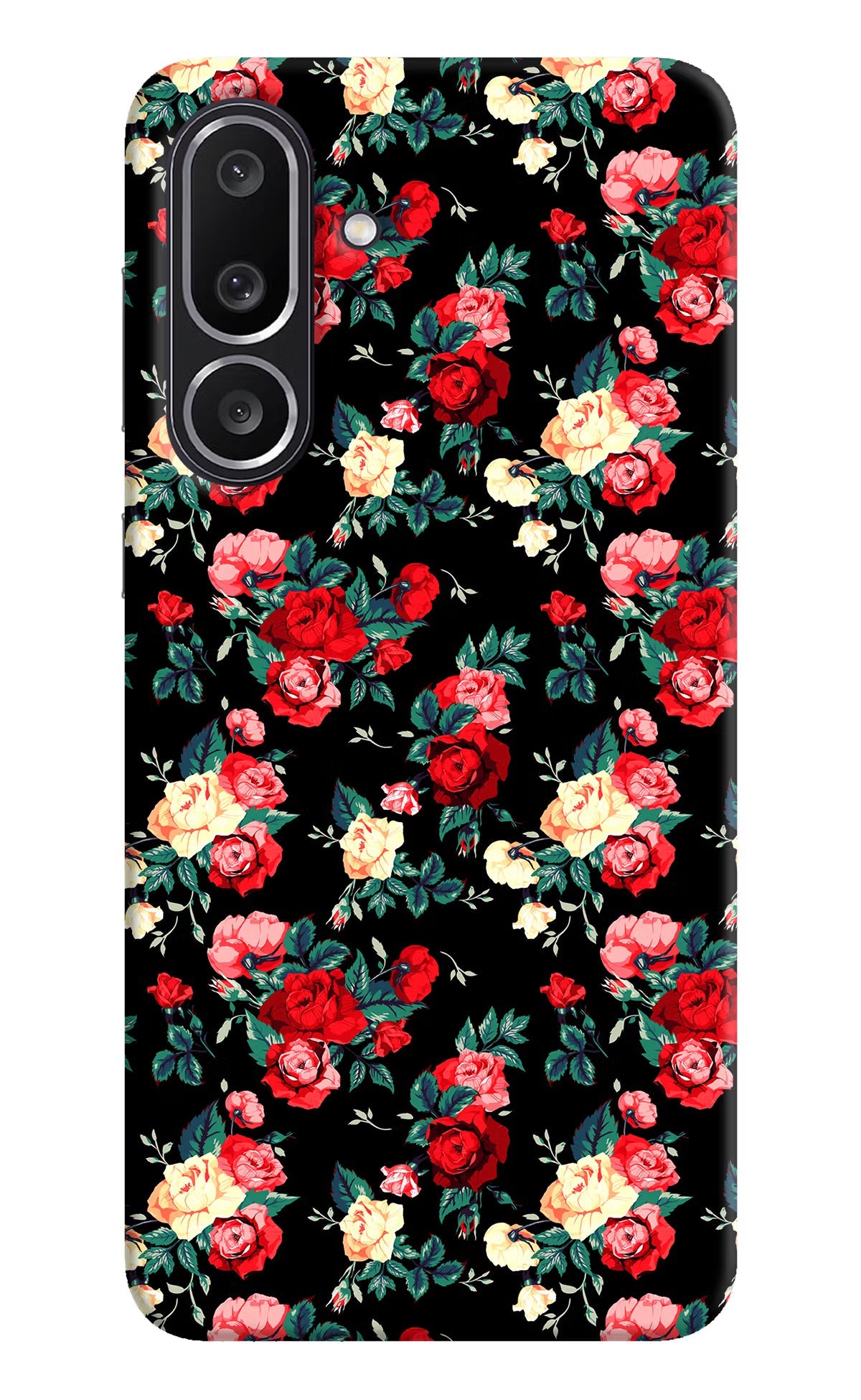 Rose Pattern Samsung M56 5G Back Cover