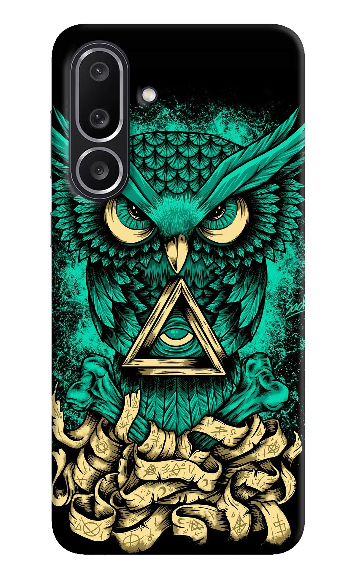 Green Owl Samsung M56 5G Back Cover
