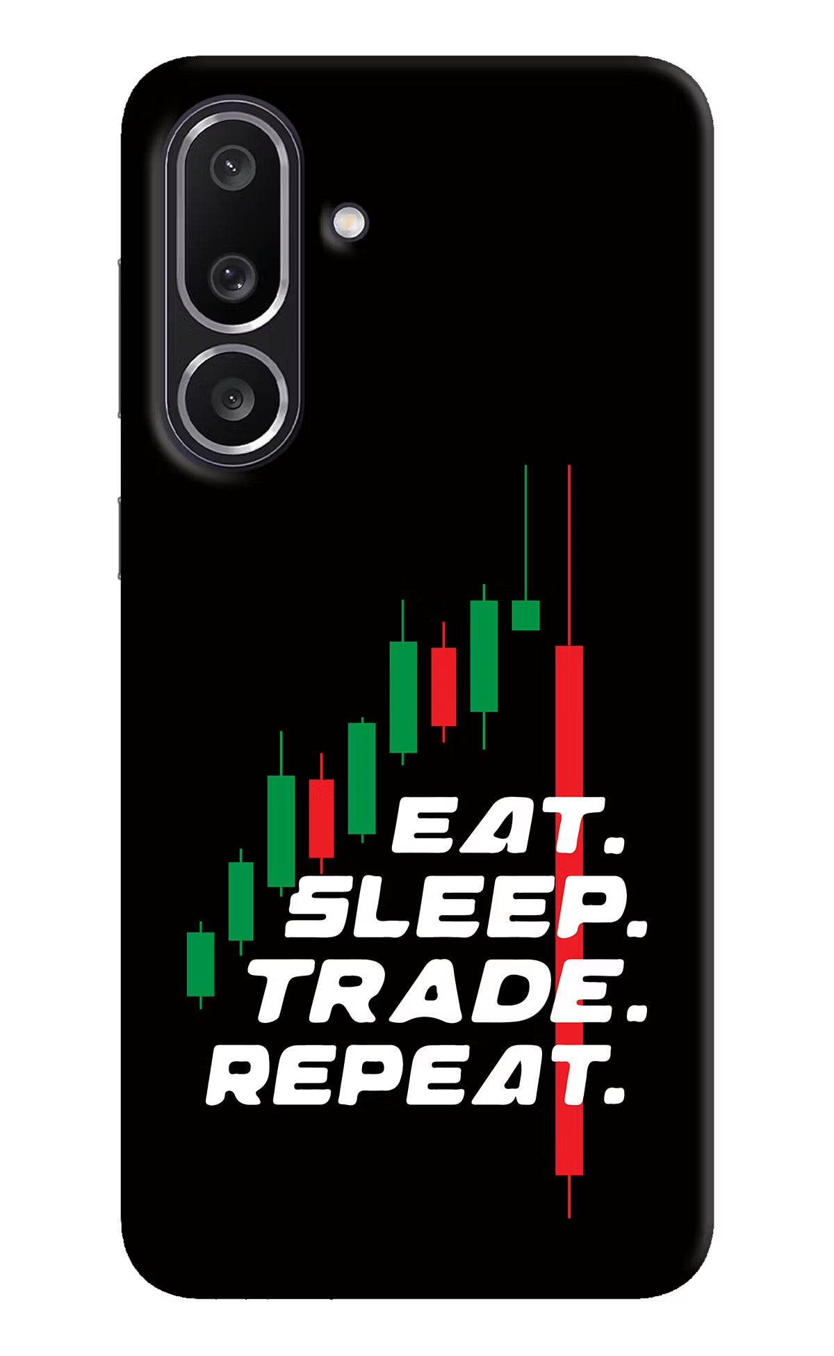 Eat Sleep Trade Repeat Samsung M56 5G Back Cover