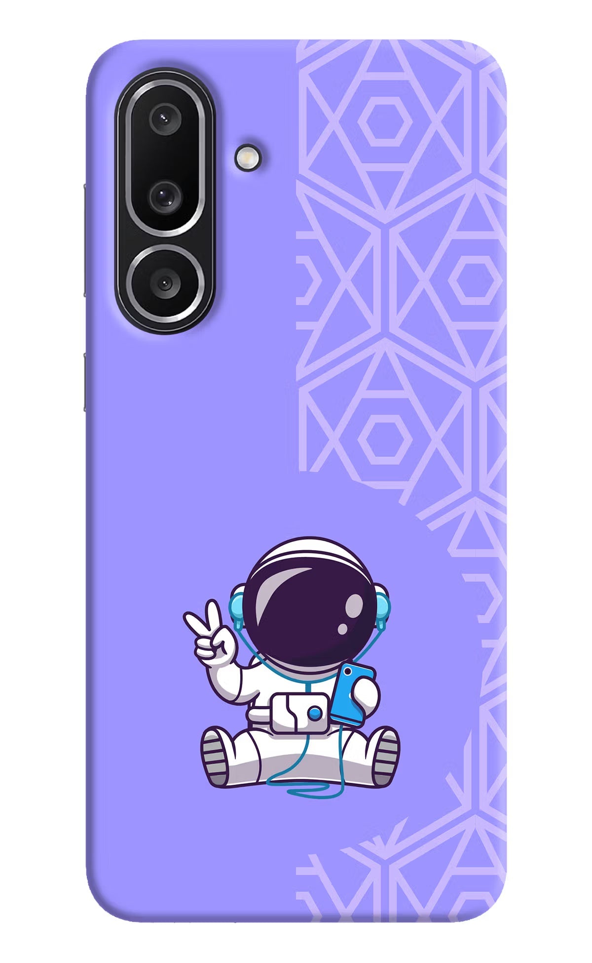 Cute Astronaut Chilling Samsung M56 5G Back Cover