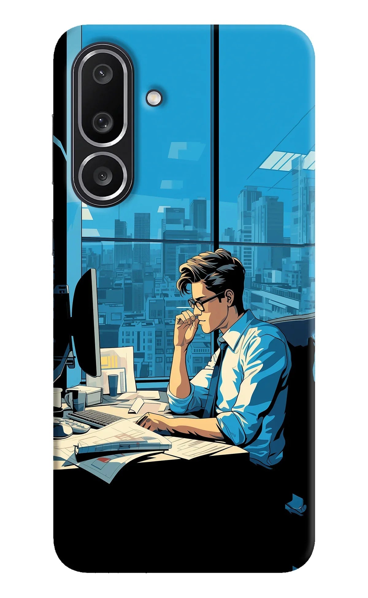 Focused Hustler (AI Generated) Samsung M56 5G Back Cover