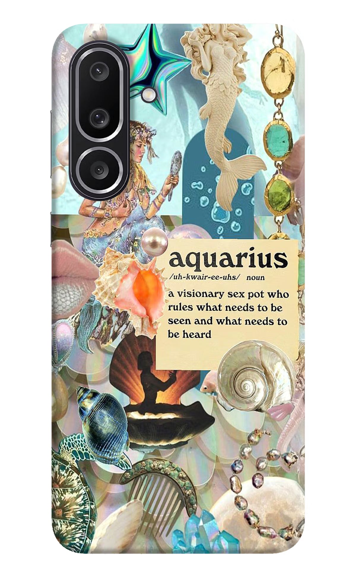 Aquarius Zodiac Samsung M56 5G Back Cover
