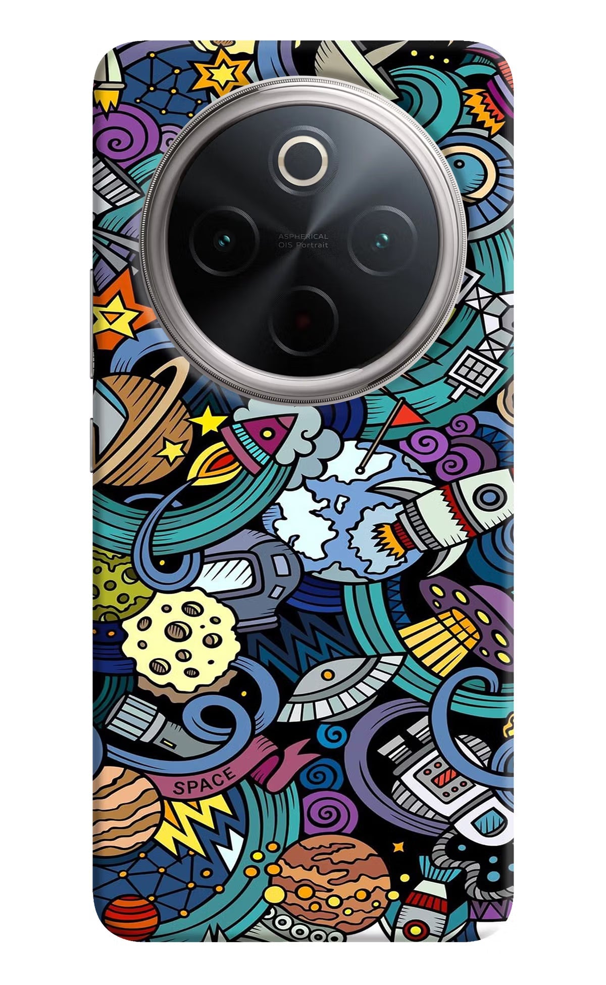 Space Abstract Vivo T4 5G Back Cover