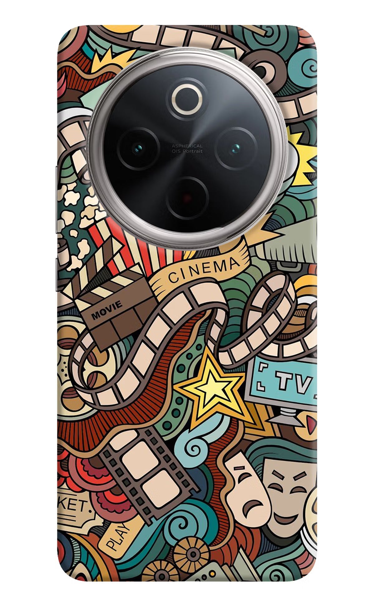 Cinema Abstract Vivo T4 5G Back Cover