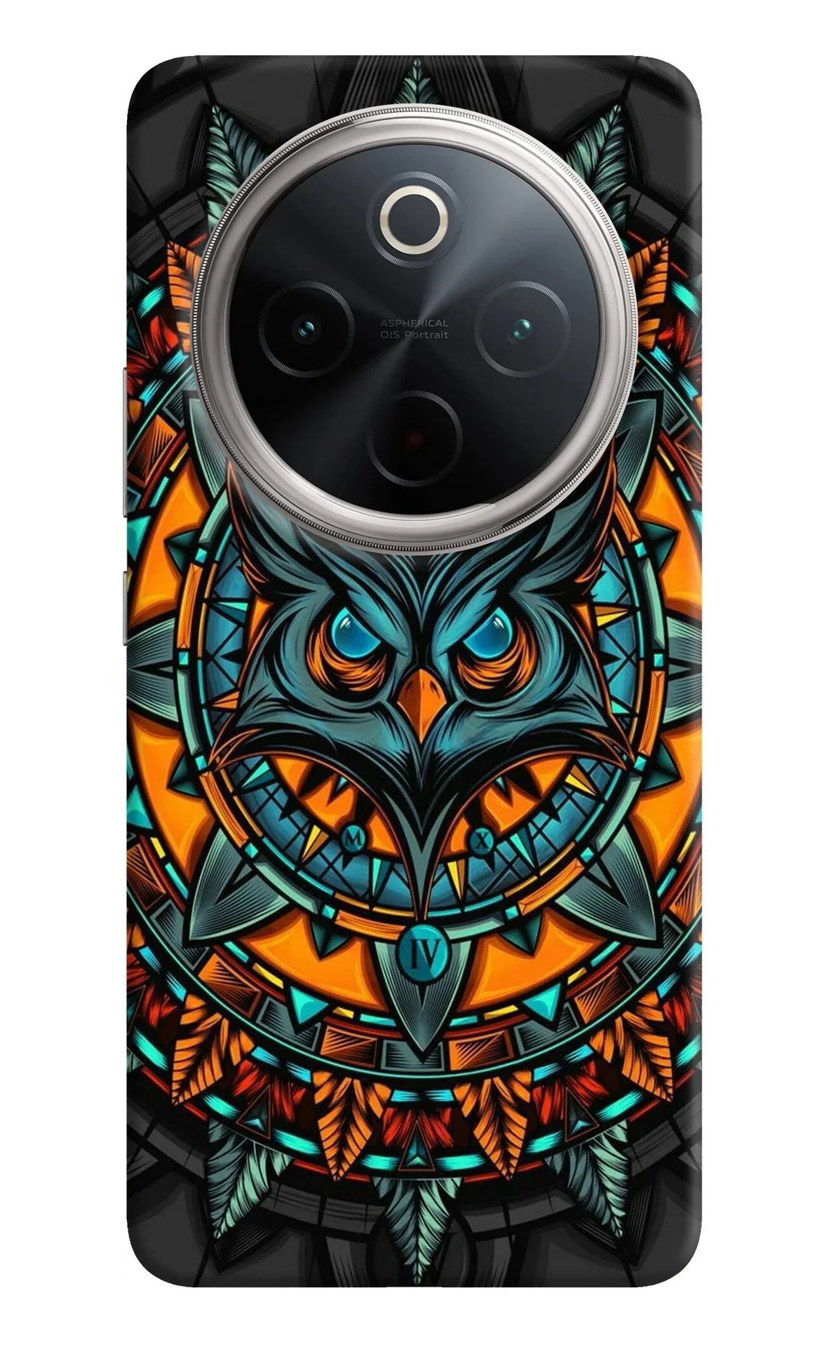Angry Owl Art Vivo T4 5G Back Cover