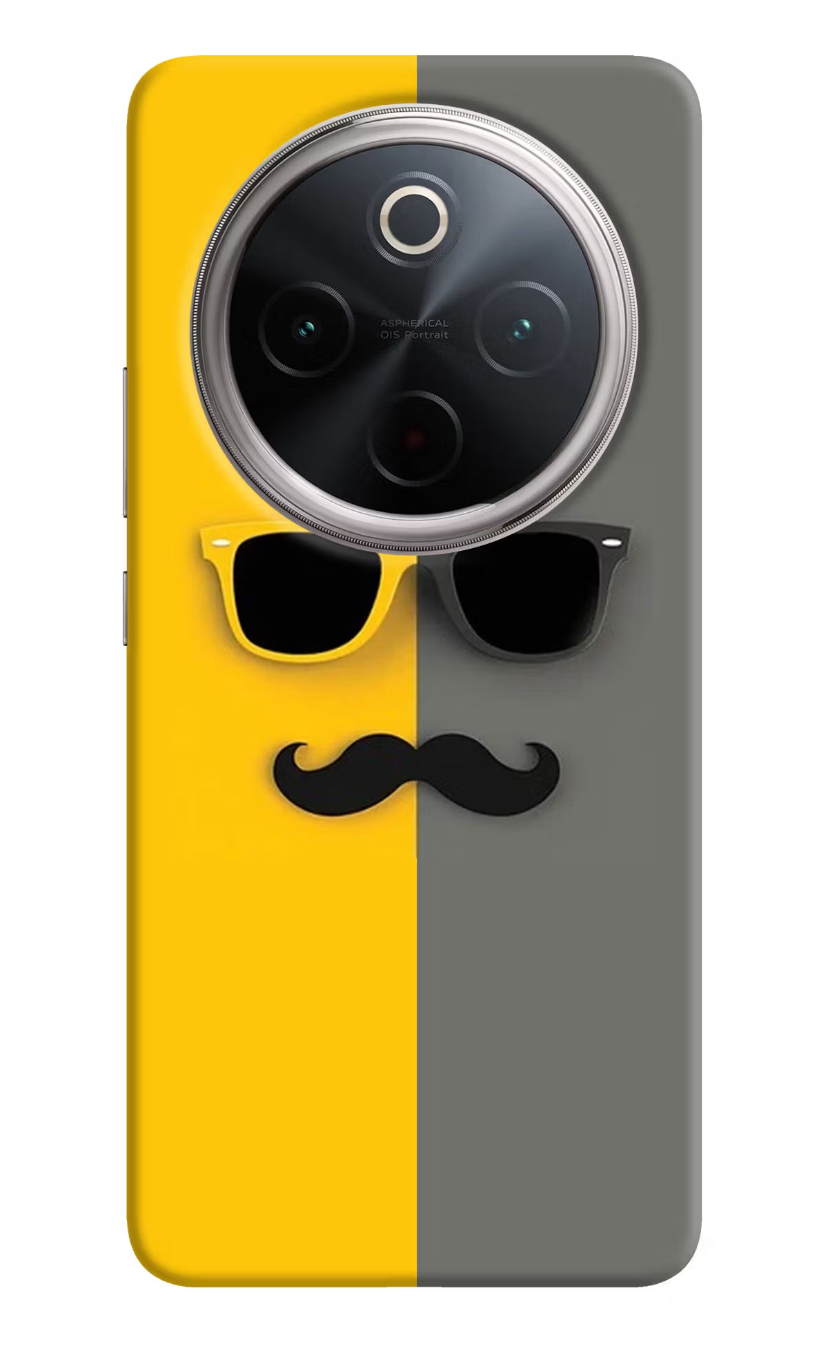 Sunglasses with Mustache Vivo T4 5G Back Cover