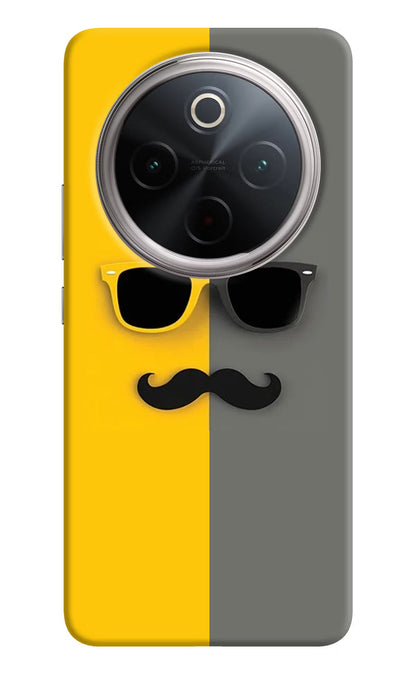 Sunglasses with Mustache Vivo T4 5G Back Cover