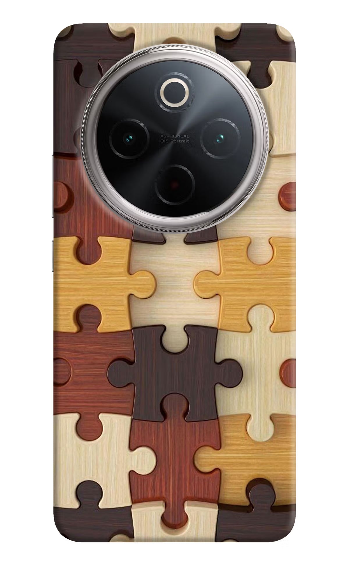Wooden Puzzle Vivo T4 5G Back Cover