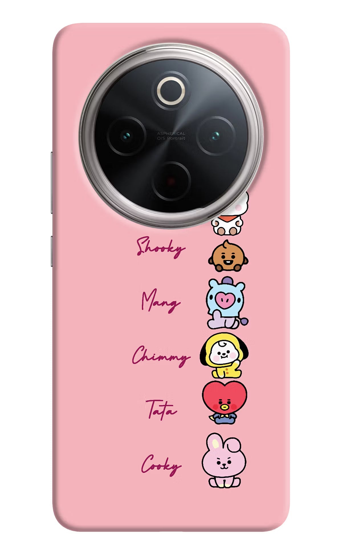 BTS names Vivo T4 5G Back Cover